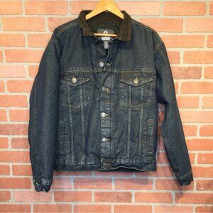 Guide Gear Men Quilted Denim Jacket Size L Durable Workwear Outdoor Chore Bomber